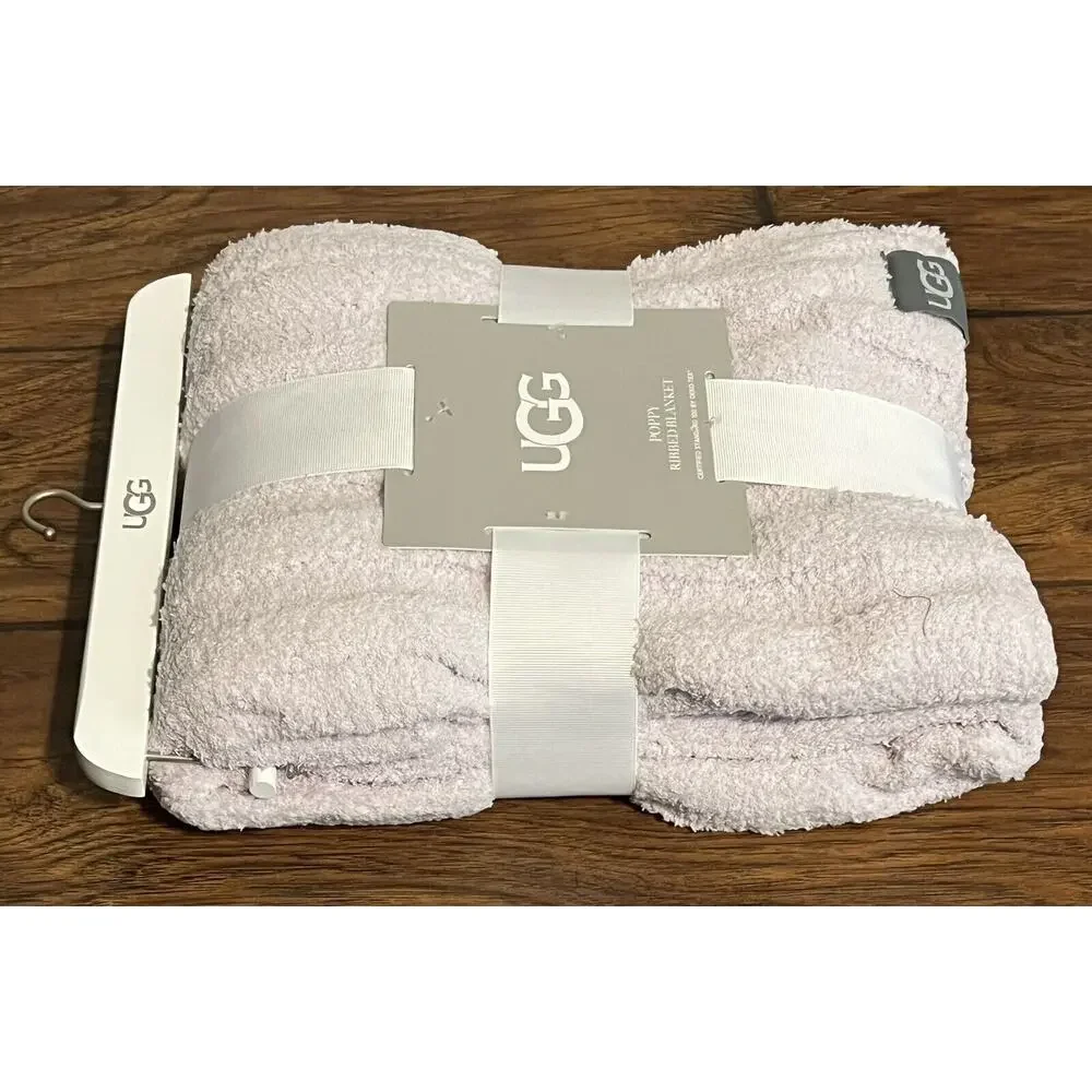UGG Poppy Chenille Baby Blanket Size: 30” X 40” LILAC Lavender Light Purple NWT